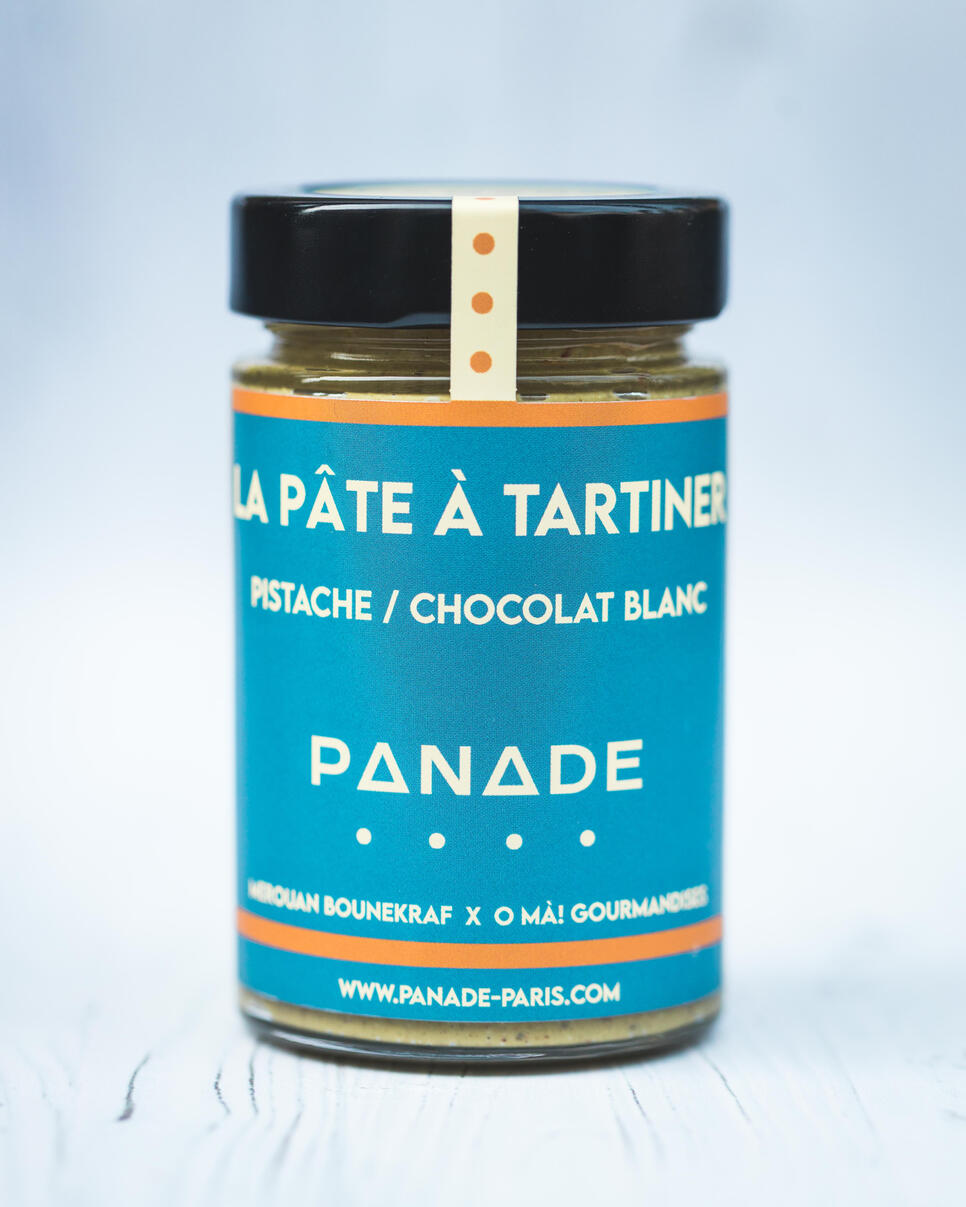 Pâte à tartiner pistache & chocolat blanc