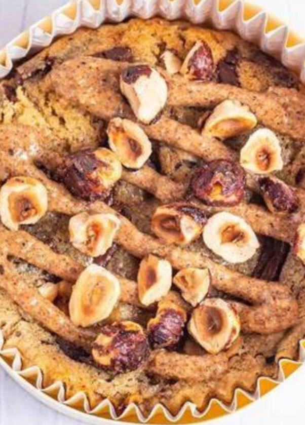 Cookie chocolat noir et noisettes